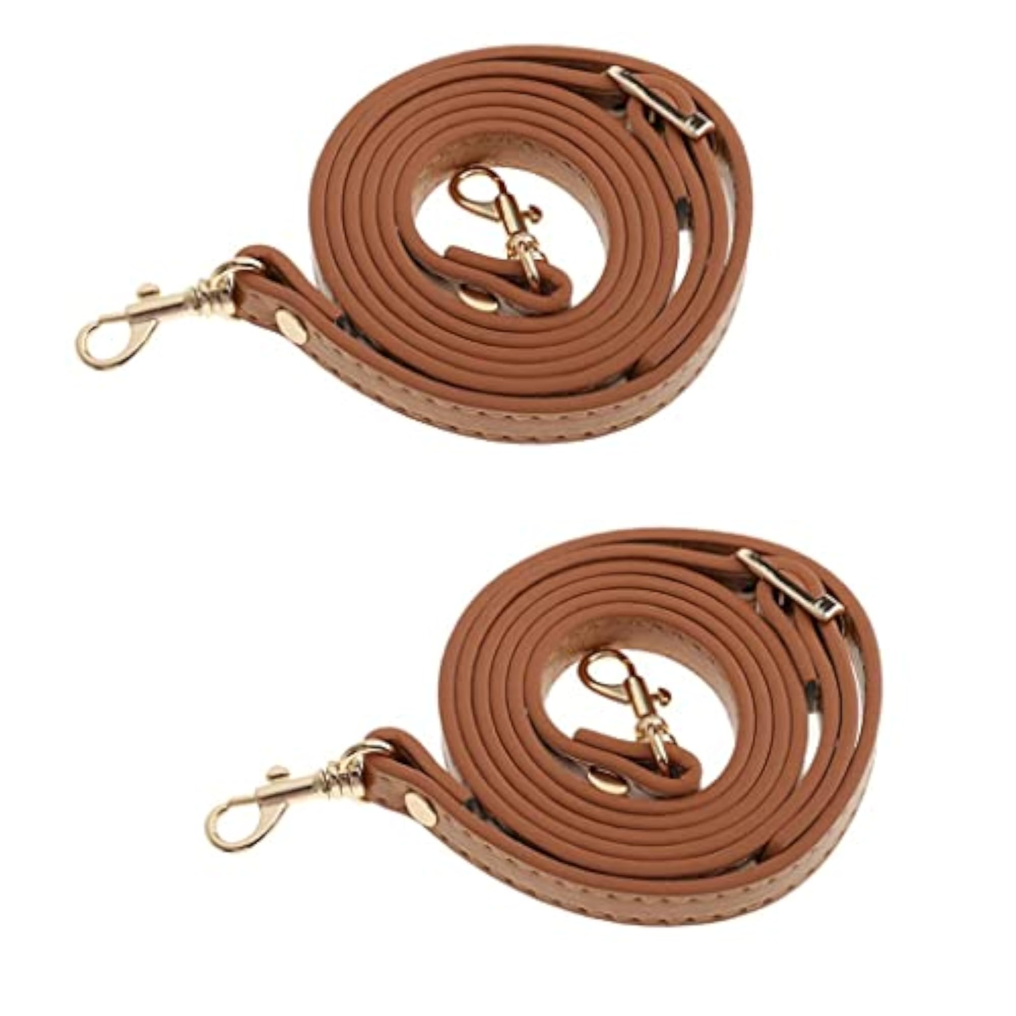 2pcs Khaki Adjustable Handbag Strap Set